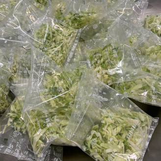خضروات طازجة مقطعة